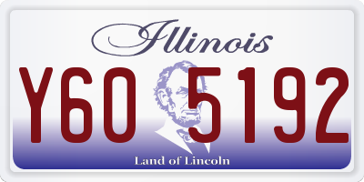 IL license plate Y605192