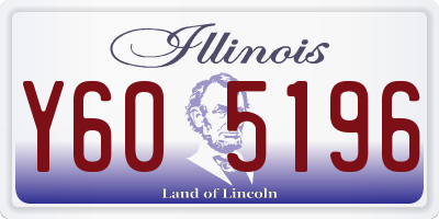 IL license plate Y605196