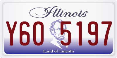 IL license plate Y605197