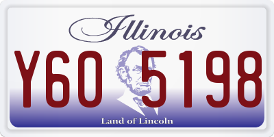 IL license plate Y605198
