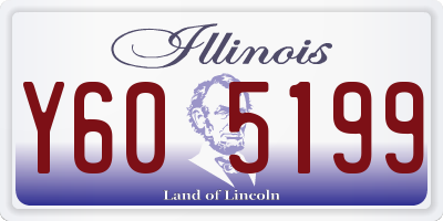 IL license plate Y605199