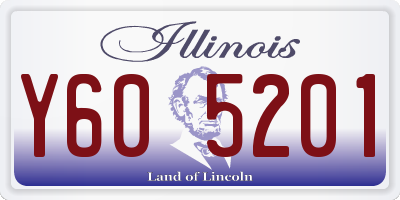 IL license plate Y605201