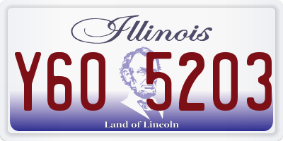 IL license plate Y605203