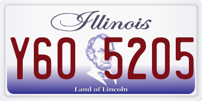 IL license plate Y605205