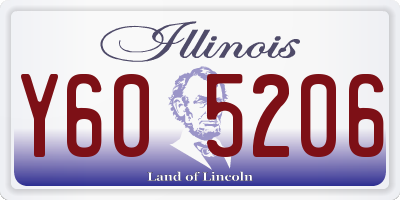 IL license plate Y605206