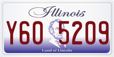 IL license plate Y605209