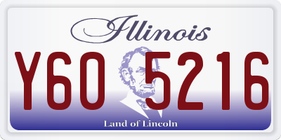 IL license plate Y605216