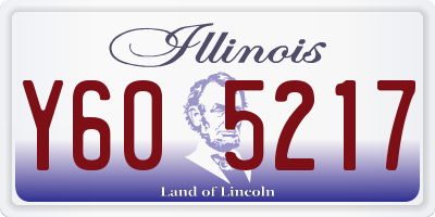 IL license plate Y605217