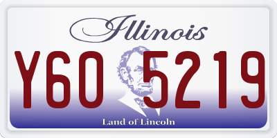 IL license plate Y605219