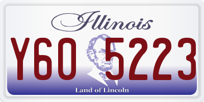 IL license plate Y605223
