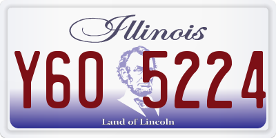 IL license plate Y605224