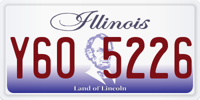 IL license plate Y605226