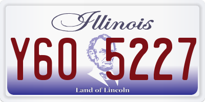 IL license plate Y605227