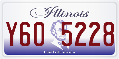 IL license plate Y605228