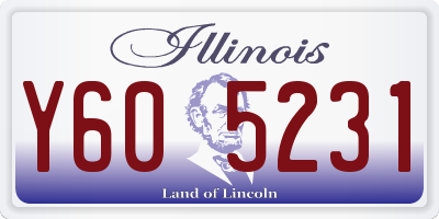 IL license plate Y605231