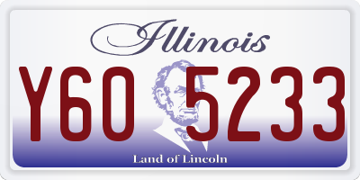 IL license plate Y605233