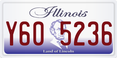 IL license plate Y605236