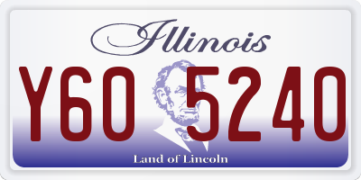 IL license plate Y605240