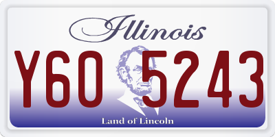 IL license plate Y605243