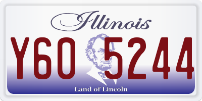 IL license plate Y605244