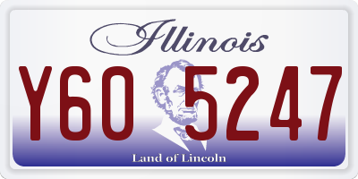 IL license plate Y605247