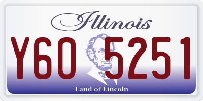 IL license plate Y605251