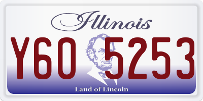 IL license plate Y605253