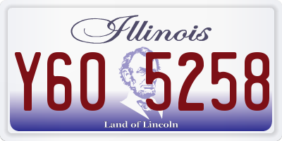 IL license plate Y605258