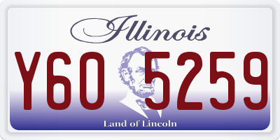 IL license plate Y605259