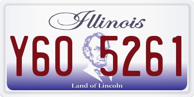 IL license plate Y605261