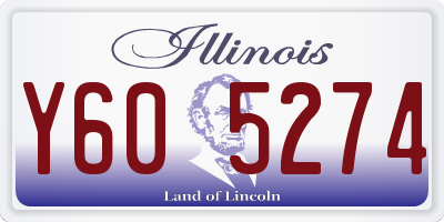 IL license plate Y605274