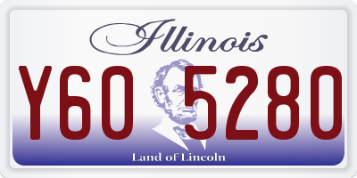 IL license plate Y605280