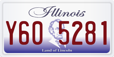 IL license plate Y605281