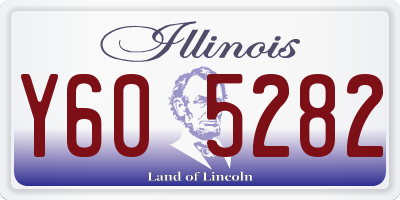IL license plate Y605282