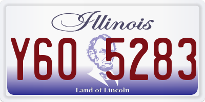 IL license plate Y605283