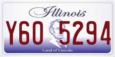 IL license plate Y605294