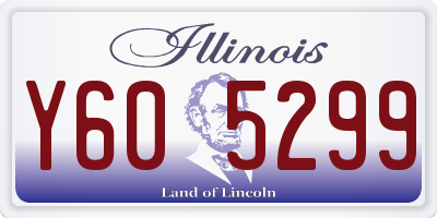 IL license plate Y605299
