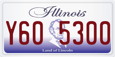 IL license plate Y605300