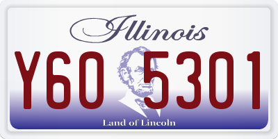 IL license plate Y605301