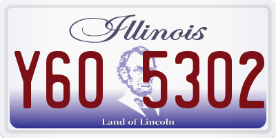 IL license plate Y605302