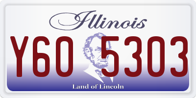 IL license plate Y605303