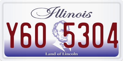 IL license plate Y605304