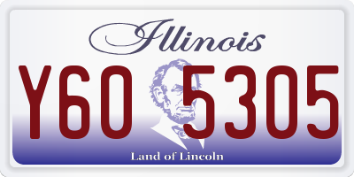 IL license plate Y605305
