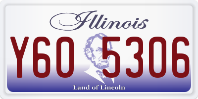 IL license plate Y605306