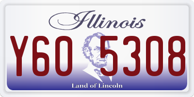 IL license plate Y605308