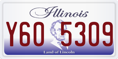 IL license plate Y605309