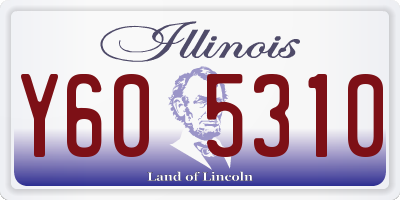 IL license plate Y605310