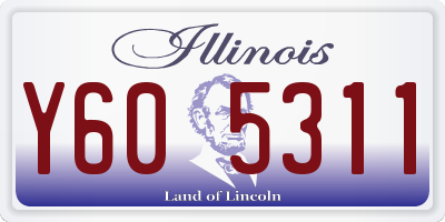 IL license plate Y605311