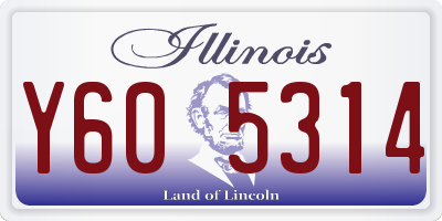 IL license plate Y605314