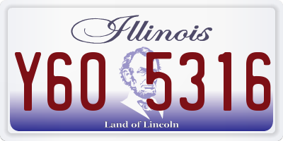 IL license plate Y605316